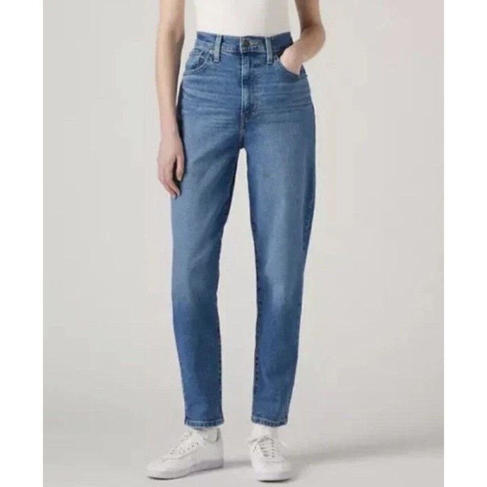 Levi’s High Waisted Mom Jeans Blue Straight Leg Denim Women’s Size 30x29